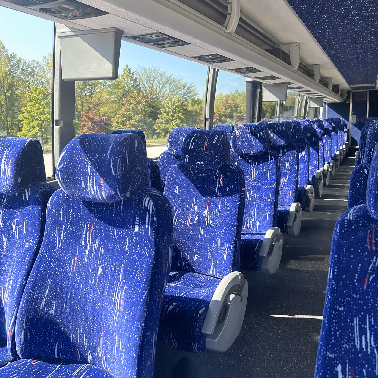 charter buses for large birthday party group events in orange