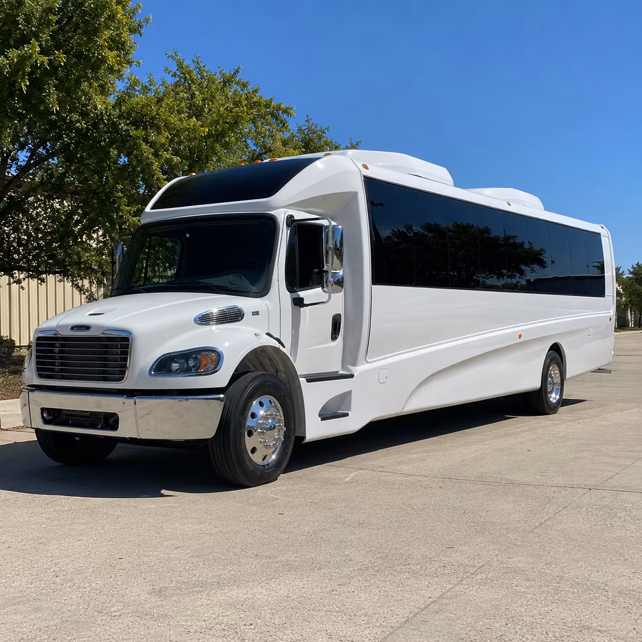orange 20 passenger minibus