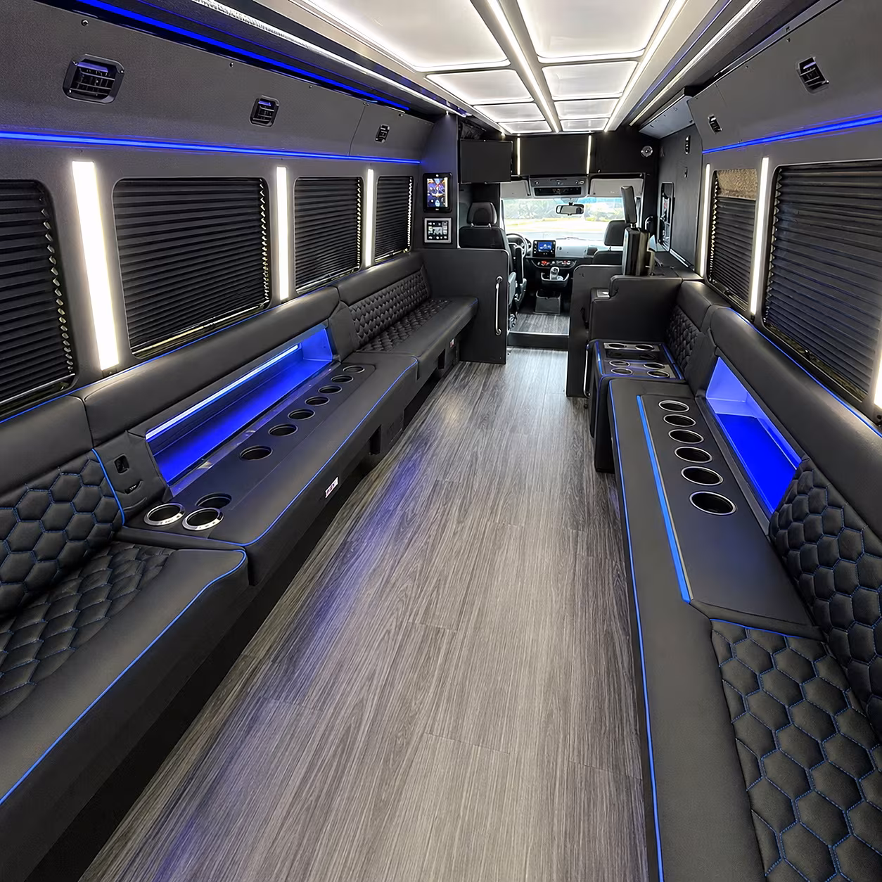 orange concert party bus rental