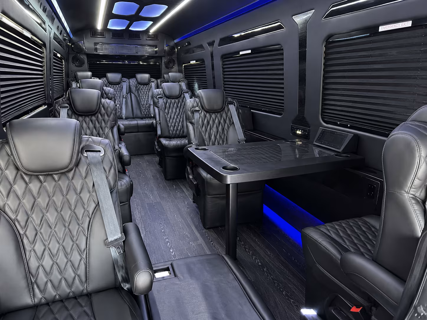 orange event transportation onboard seating