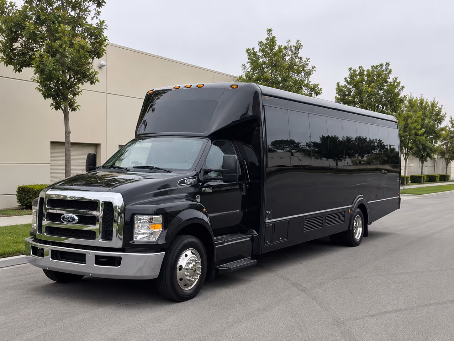 orange new years eve party bus rental