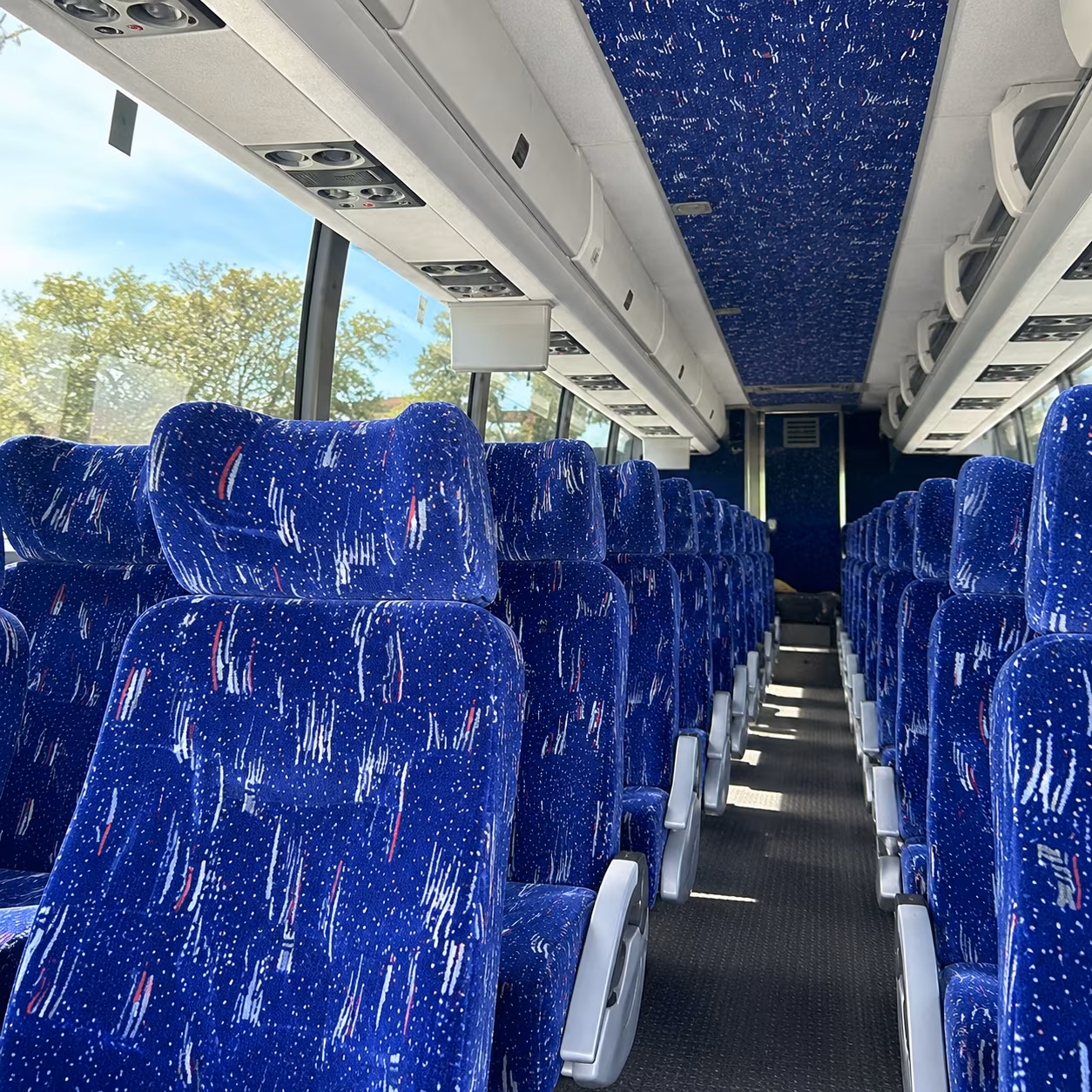 orange wedding charter bus rental